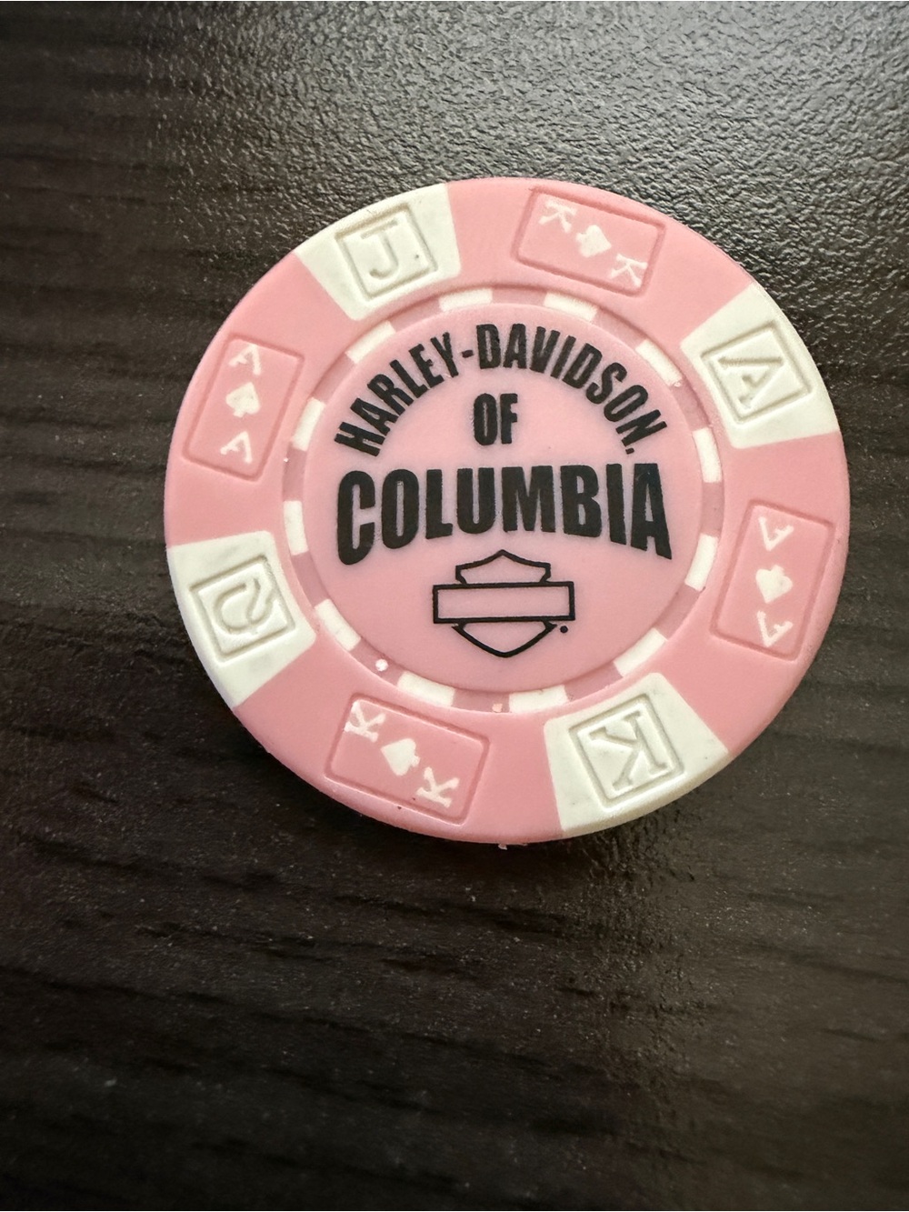 Collectible Harley Davidson Poker Chip H-D of Columbia Columbia, TN